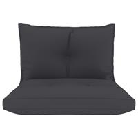 VIDAXL Palettensofa-auflagen 2 Stk. Anthrazit Stoff