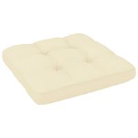 VIDAXL Palettensofa-Kissen Creme 80x80x12 cm