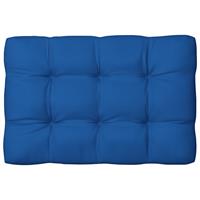 vidaXL Palletkussen 120x80x12 cm stof koningsblauw