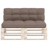 VIDAXL Palettensofa-Auflagen 2 Stk. Taupe