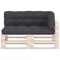 VIDAXL Palettensofa-Auflagen 3 Stk. Anthrazit