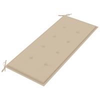 vidaXL Tuinbankkussen 120x50x4 cm beige