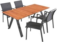 Garden Pleasure Gartenmöbelset »DAVINA«, (5-tlg), mit hochwertigem Teakholz