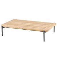 4 Seasons Outdoor Yoga salontafel 120x75xH25 cm antraciet natural teak 4-Seasons Outdoor