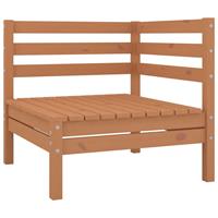 vidaXL 4-tlg. Garten-Lounge-Set Massivholz Kiefer Honigbraun 