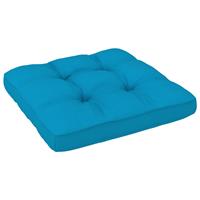 vidaXL Palletkussen 60x60x12 cm stof blauw