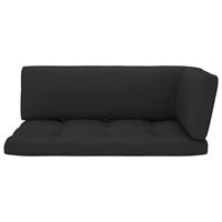 VIDAXL Palettensofa-Auflagen 3 Stk. Schwarz