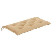 VIDAXL Gartenbank-Auflage Beige 100x50x7 cm Stoff