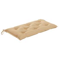 vidaXL Tuinbankkussen 100x50x7 cm stof beige