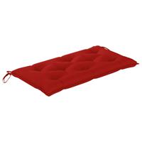 VIDAXL Gartenbank-Auflage Rot 100x50x7 cm Stoff