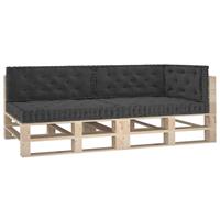 vidaXL Palletvloerkussens 5 st katoen antracietkleurig