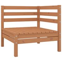 vidaXL 3-tlg. Garten-Lounge-Set Massivholz Kiefer Honigbraun 