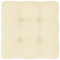 VIDAXL Palettensofa-Kissen Creme 50x50x10 cm