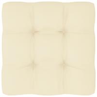 VIDAXL Palettensofa-Kissen Creme 60x60x10 cm