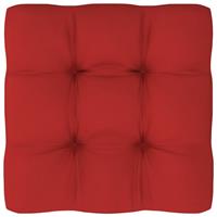 vidaXL Palletkussen 60x60x12 cm stof rood