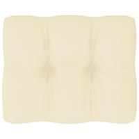 VIDAXL Palettensofa-Kissen Creme 50x40x10 cm