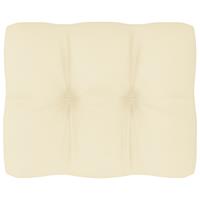 VIDAXL Palettensofa-Kissen Creme 50x40x10 cm