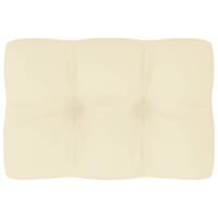 VIDAXL Palettensofa-Kissen Creme 60x40x10 cm