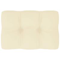 VIDAXL Palettensofa-Kissen Creme 60x40x10 cm