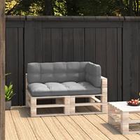 VIDAXL Palettensofa-Auflagen 3 Stk. Grau