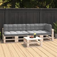 VIDAXL Palettensofa-Auflagen 5 Stk. Grau