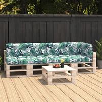 VIDAXL Palettensofa-Auflagen 5 Stk. Blattmuster