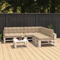 VIDAXL Palettensofa-Auflagen 7 Stk. Beige