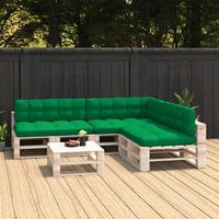 VIDAXL Palettensofa-Auflagen 7 Stk. Grün