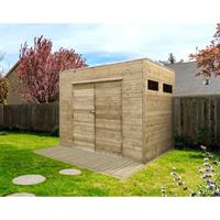 Solid tuinhuis Turi met EPDM hout 298x290cm