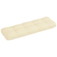 VIDAXL Palettensofa-Kissen Creme 120x40x12 cm