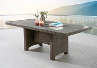 Destiny Tuintafel Luna - Luna Polyrotan, rechthoekig 200x100x75 cm, met opliggende glasplaat