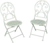 Garden Pleasure Gartenstuhl Lascar, (Set), 2 St., 2er Set, Stahl/Textil, stapelbar