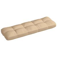 VIDAXL Palettensofa-Kissen Beige 120x40x12 cm