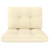 VIDAXL Palettensofa-Kissen 2 Stk. Cremeweiß