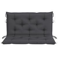 vidaxl Tuinbankkussen 100x(50+50)x7 cm oxford stof antracietkleurig