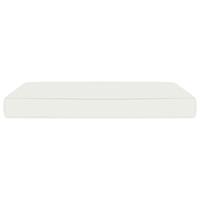 vidaXL Vloerpalletkussen 60x60x6 cm stof crèmekleurig