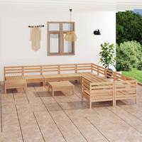 vidaXL 12-delige Loungeset massief grenenhout