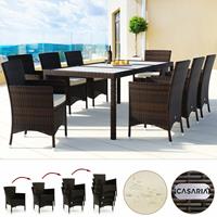 Casaria Tuinset Bali 8-persoons Bruin Polyrotan