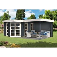 Alpholz 5-hoekig Tuinhuis Lindau-40 met Aanbouw
