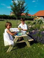 Promadino Garten-Kindersitzgruppe »Limobank«, Picknicktisch, BxTxH: 90x90x49 cm