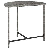 VidaXL Gartentisch Grau 80x50x75 cm Poly Rattan 