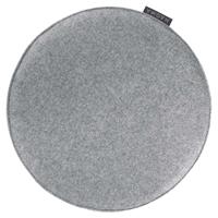 Magma Baumwoll-Mischung Sitzkissen Uni Rund Avaro Grau 35 cm