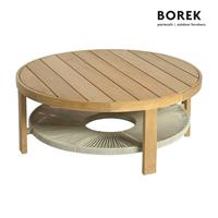 Gartentraum.de Garten Loungetisch aus Teakholz mit Rope - Loungetisch Chepri