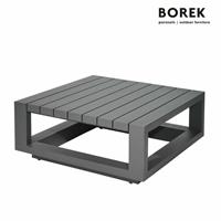 Moderner Couchtisch für Garten & Terrasse aus Alu - Borek - 40x90x90cm - Murcia Couchtisch / Anthrazit