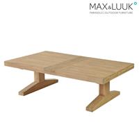 Gartentraum.de Outdoor Loungetisch aus Teakholz - 140x80cm - Max&Luuk - Bruce Loungetisch