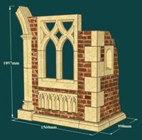 Gartentraum.de Einzigartiger Ruinen Bausatz  - Claydon Ruin / links