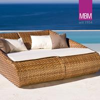 Kissen Auflage für Relax-Lounge Madrigal von MBM - Relax-Lounge Liegenkissen / Granit / Relax-Lounge links