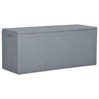 vidaXL Tuinbox 270 L PP rattan grijs