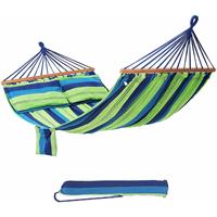 SONGMICS Hangmat met 2 kussens, Blauw + Groen