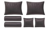 Playboy Kissen-Set Boxspringbett  Audrey ¦ grau ¦ Samt  - Möbel Kraft
